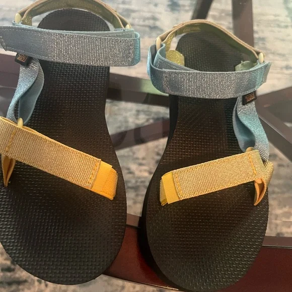 Teva Sandals in Blue and Yellow - Picture 1 of 4